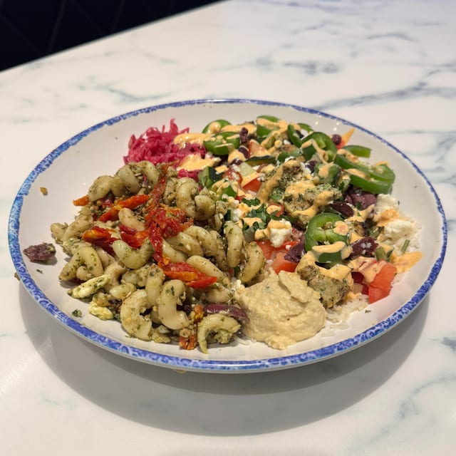 Spicy Chicken Kabob Bowl.