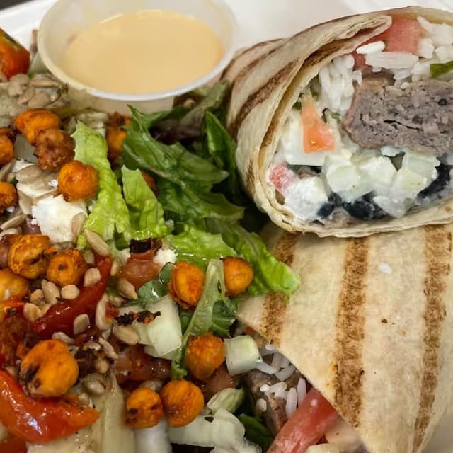 Tenderloin Steak Kabob Wrap.