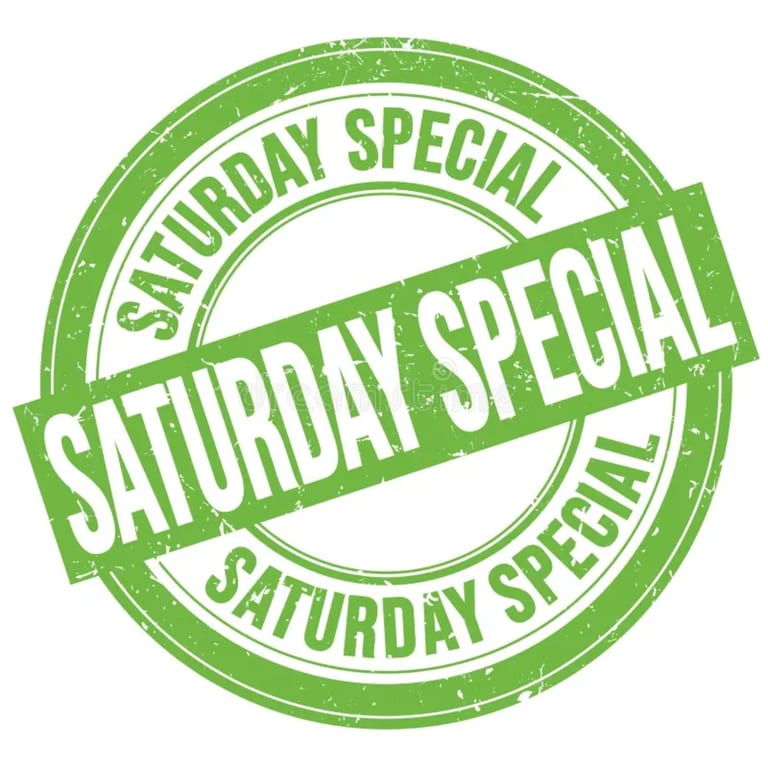 Saturdays 25% OFF!