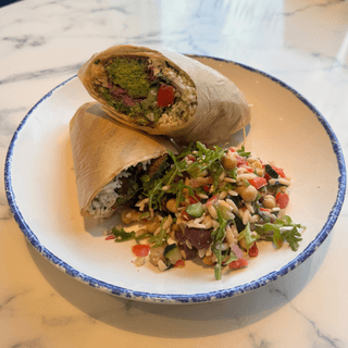 Falafel Fritters Wrap
