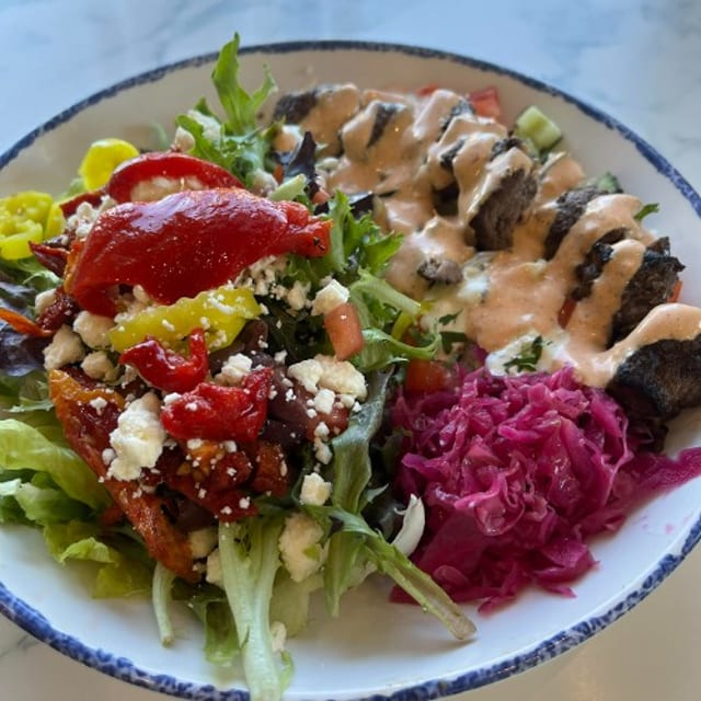 Tenderloin Steak Kabob Bowl.
