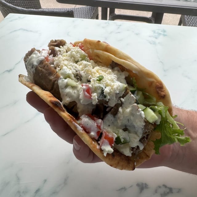 Gyro on Naan.