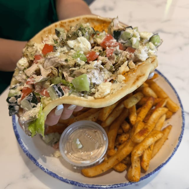 Spicy Chicken Gyro.